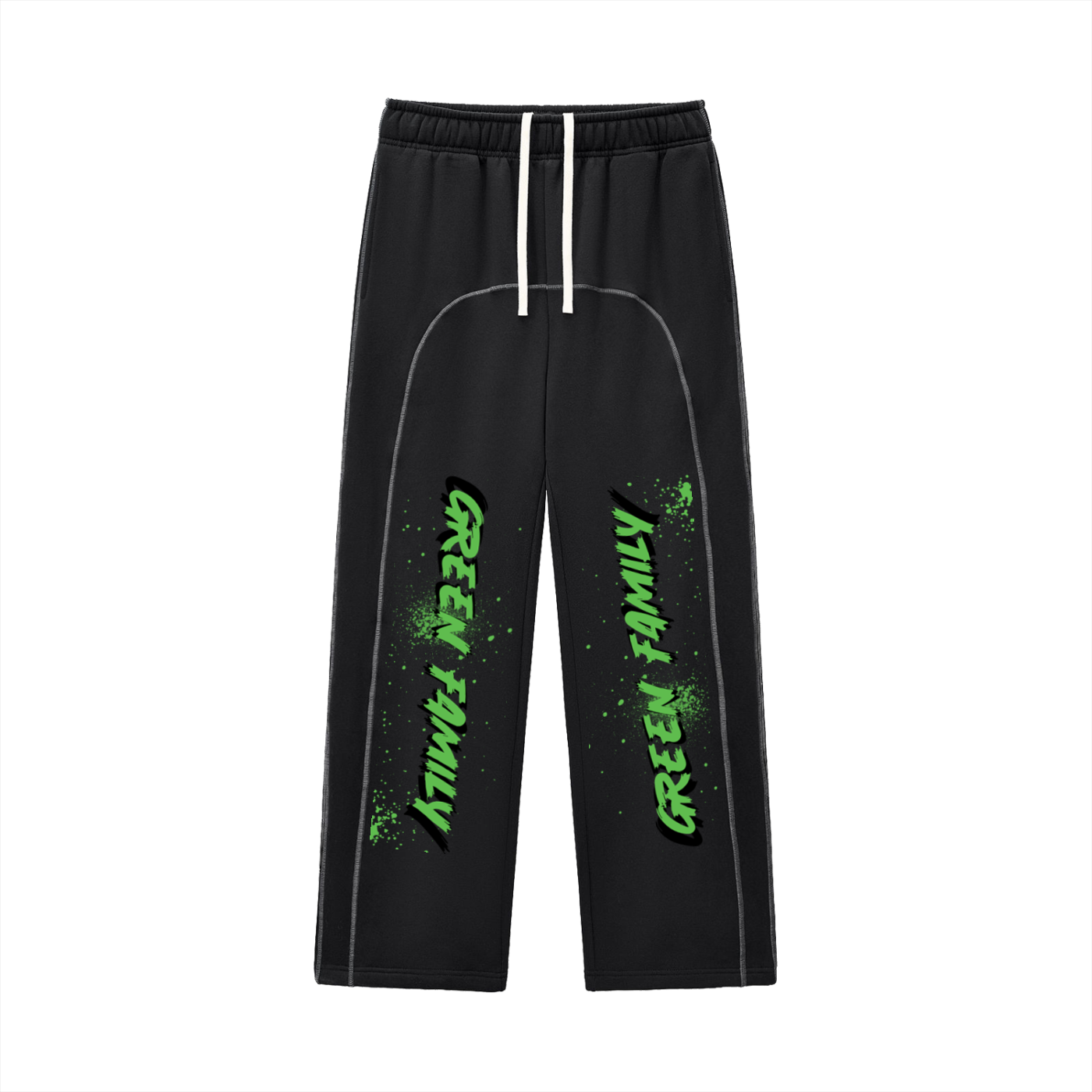 Contrast-Stitched Fleece Sweatpants
