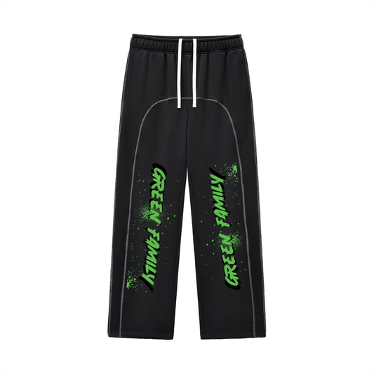 Contrast-Stitched Fleece Sweatpants